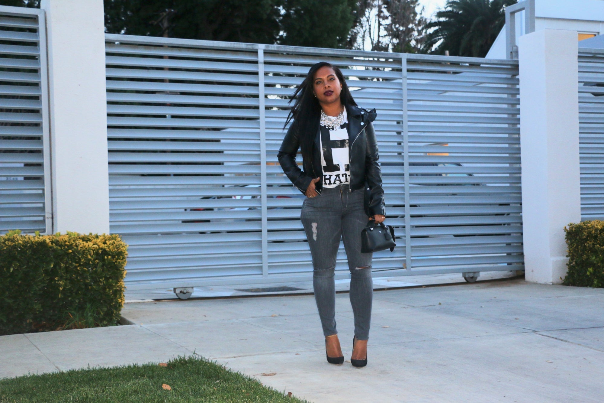 Ruffled detail jacket