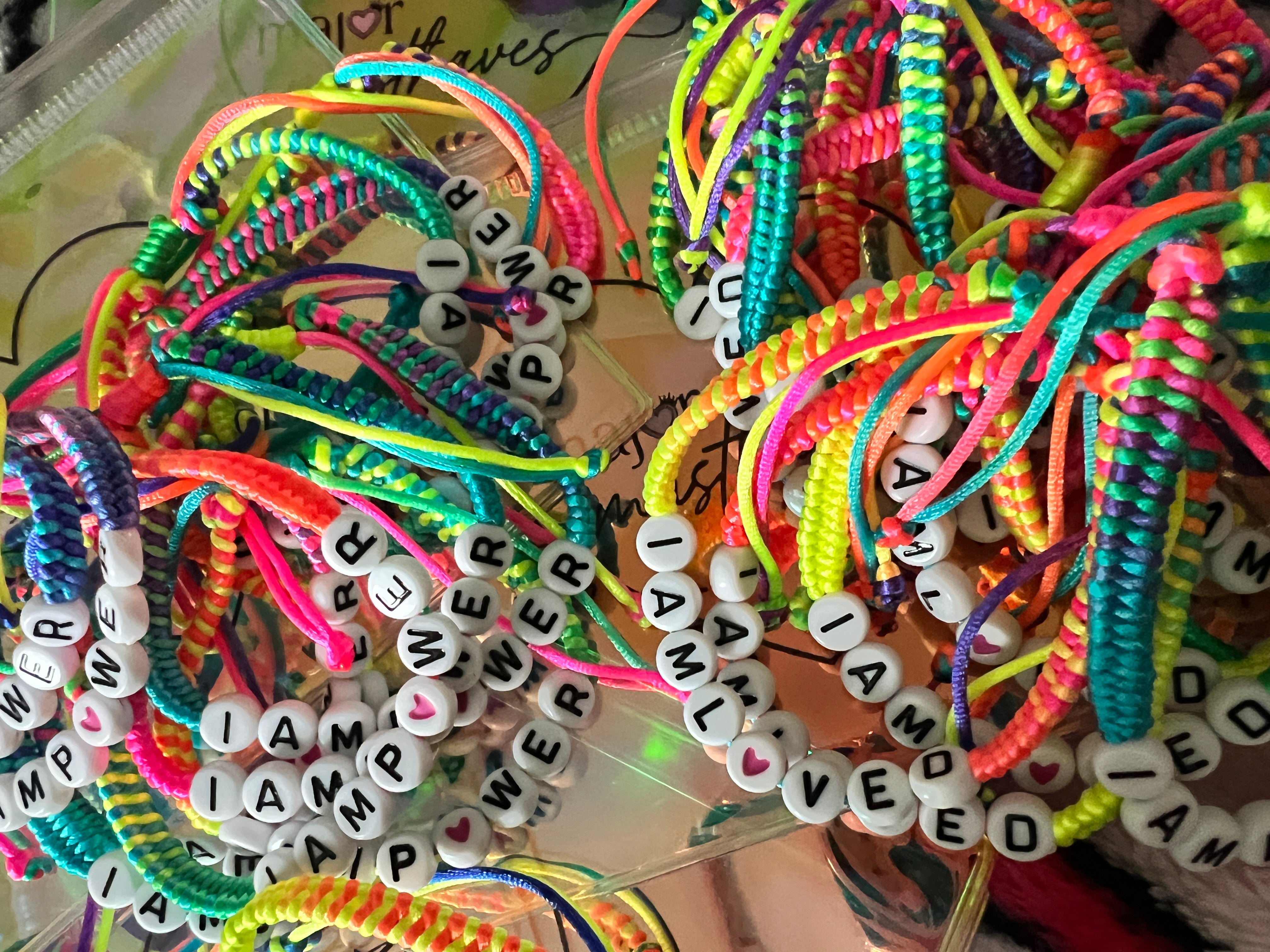 Colorful Manifestation Adjustable Bracelets
