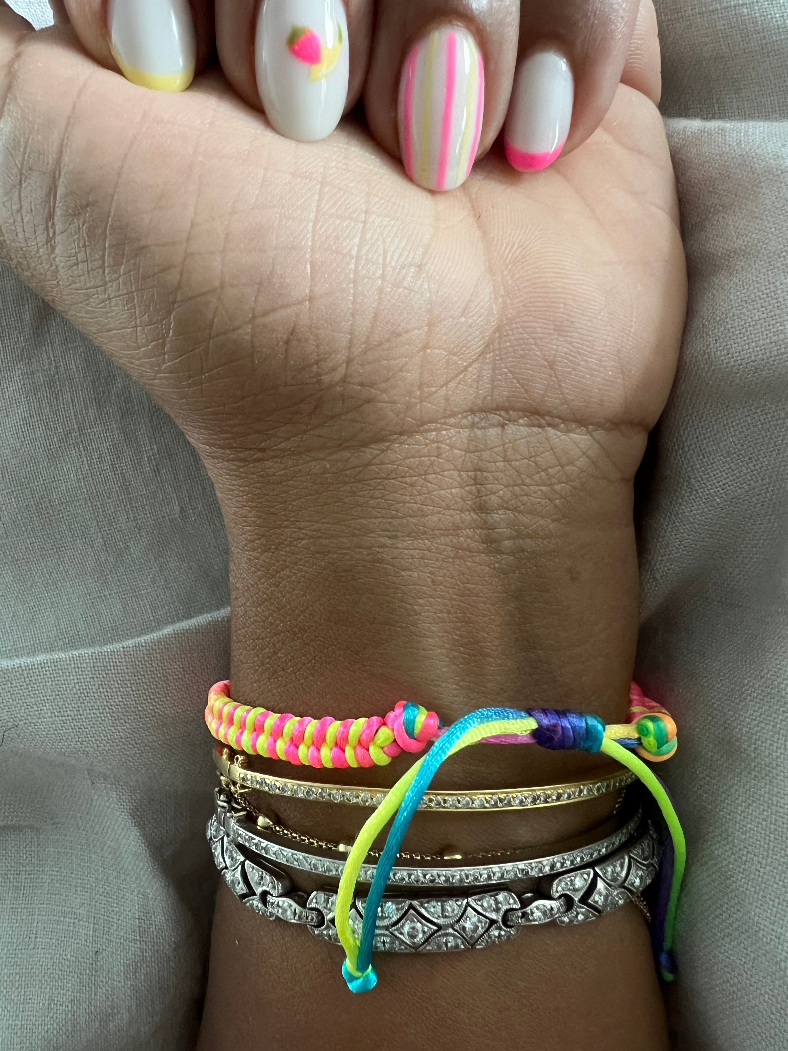 Colorful Affirmation Adjustable Bracelets
