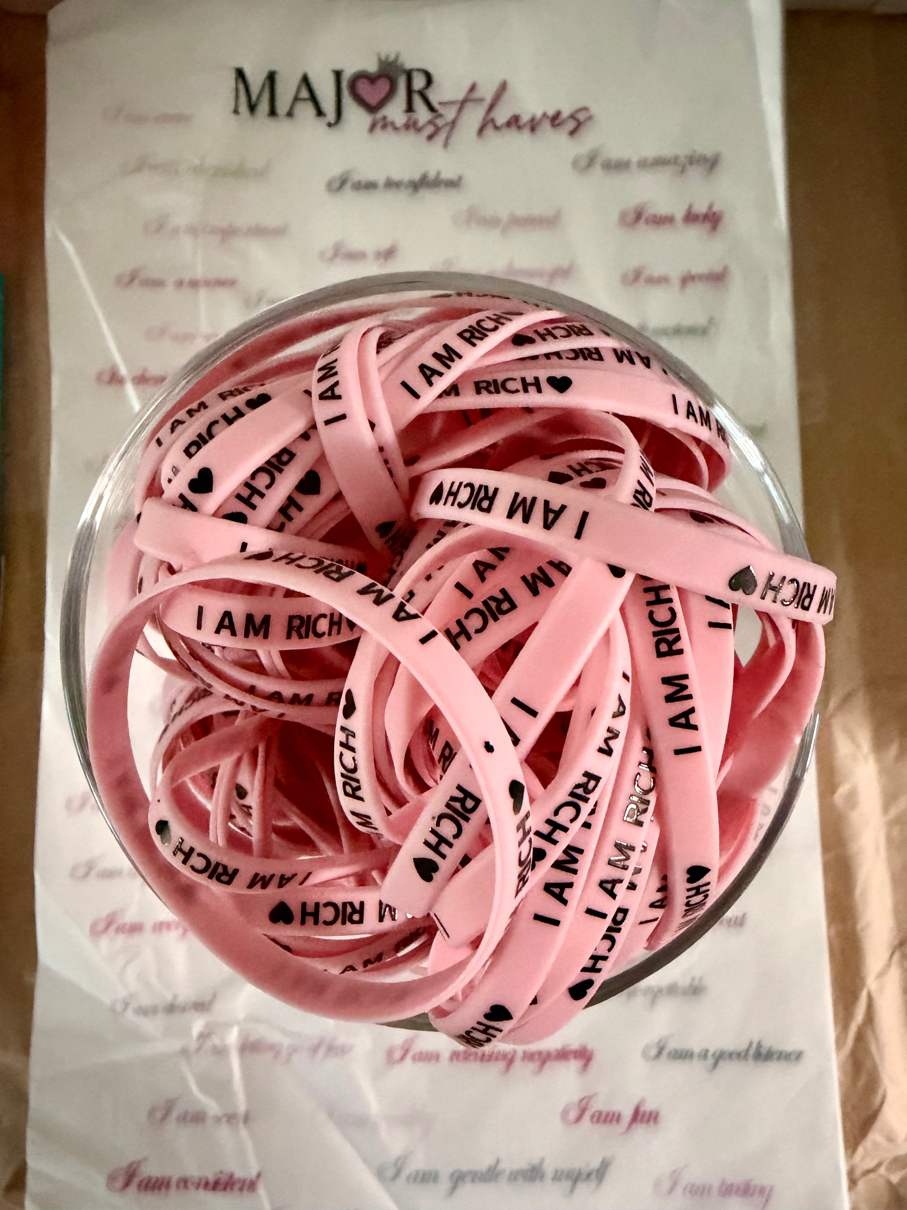 Pink Affirmation Bands